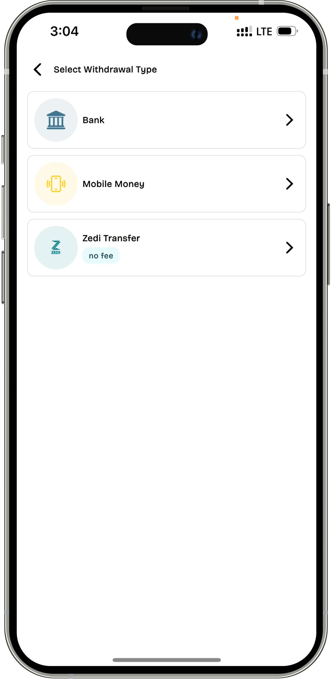 Zedi Home screen layout for mobile phones 